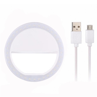 Selfie lys ring -hvid